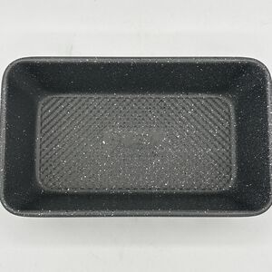 DAVID BURKE Gourmet Pro 9"Non-Stick Loaf Pan Baking Pan Heavywght Gray Splatter